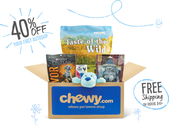 40% Off Your First Autoship and Free Shipping on Orders Over $49