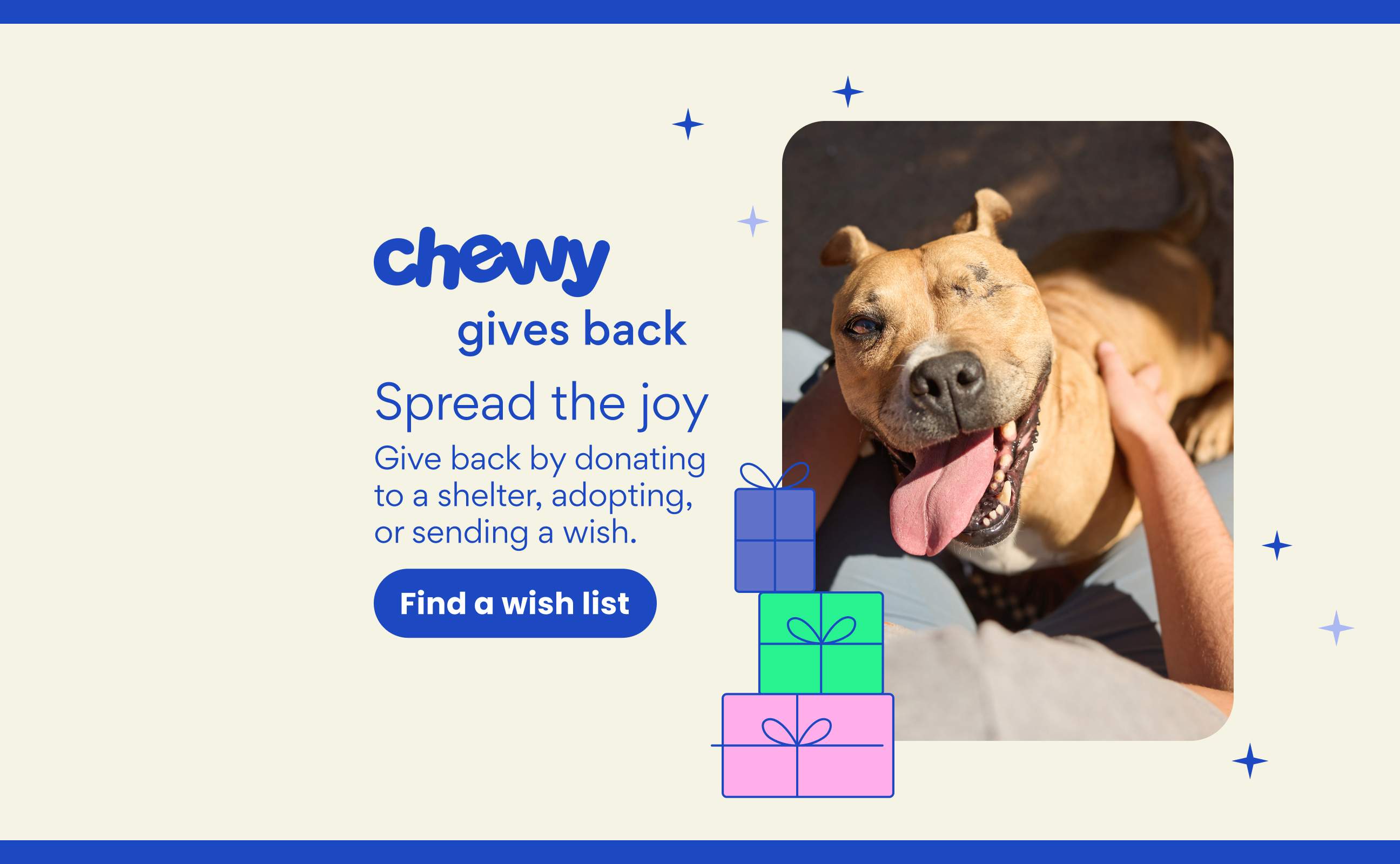 Chewy Claus Give Back