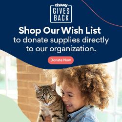 Order your Pet Food at Chewy.com and Friends of Animals in Need will earn donations!
